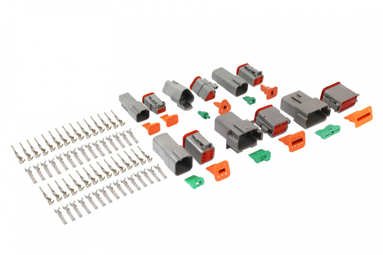 Set of waterproof connectors 6 pcs 2-12PIN