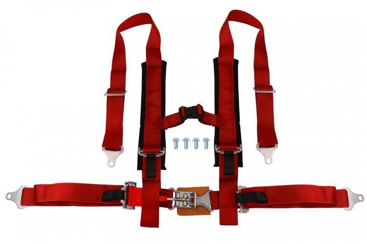 Racing seat belts 4p 2″ Red – DTM