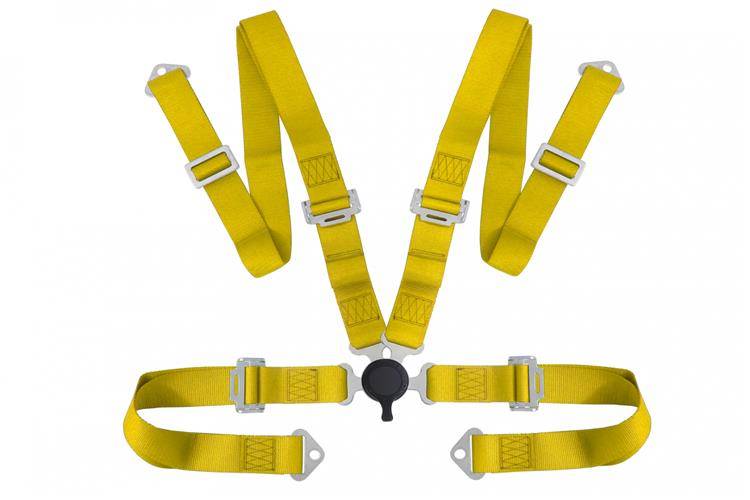 Racing seat belts 4p 2″ Yellow – Quick