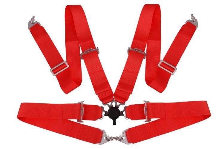 Racing seat belts 4p 3″ Red – Quick