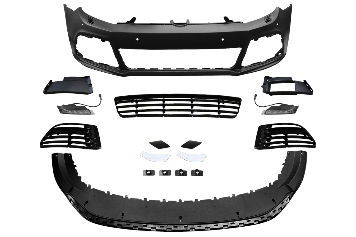 Front bumper Golf VI 09-12 R20 Style PDC