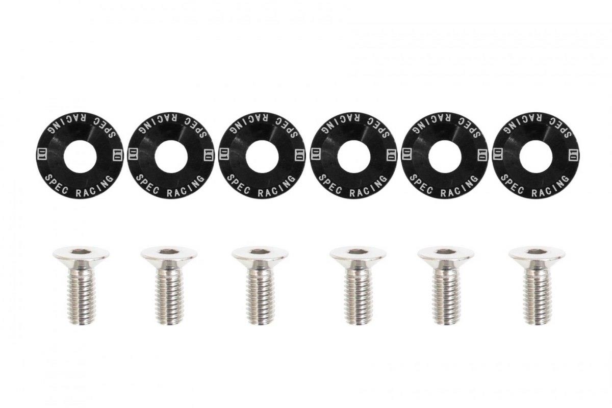 Decorative screws M8x1.25 15mm D1 Black