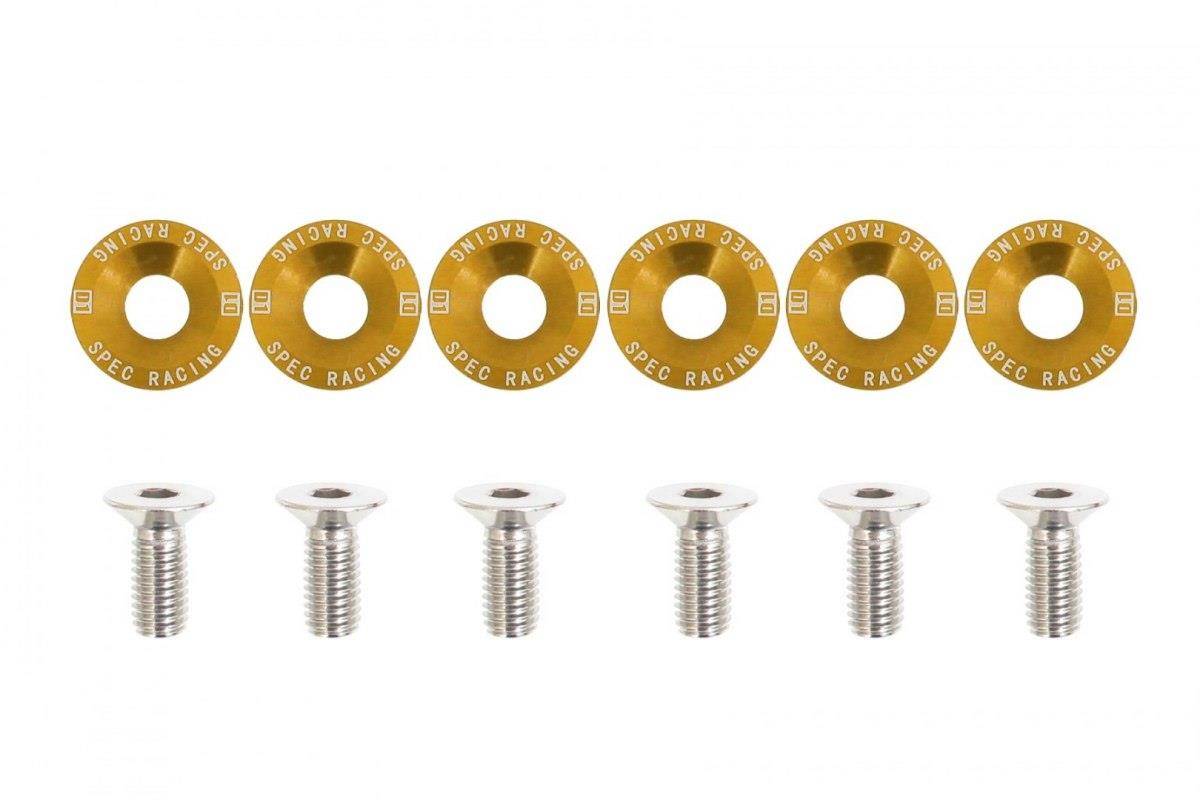 Decorative screws M8x1.25 15mm D1 Gold