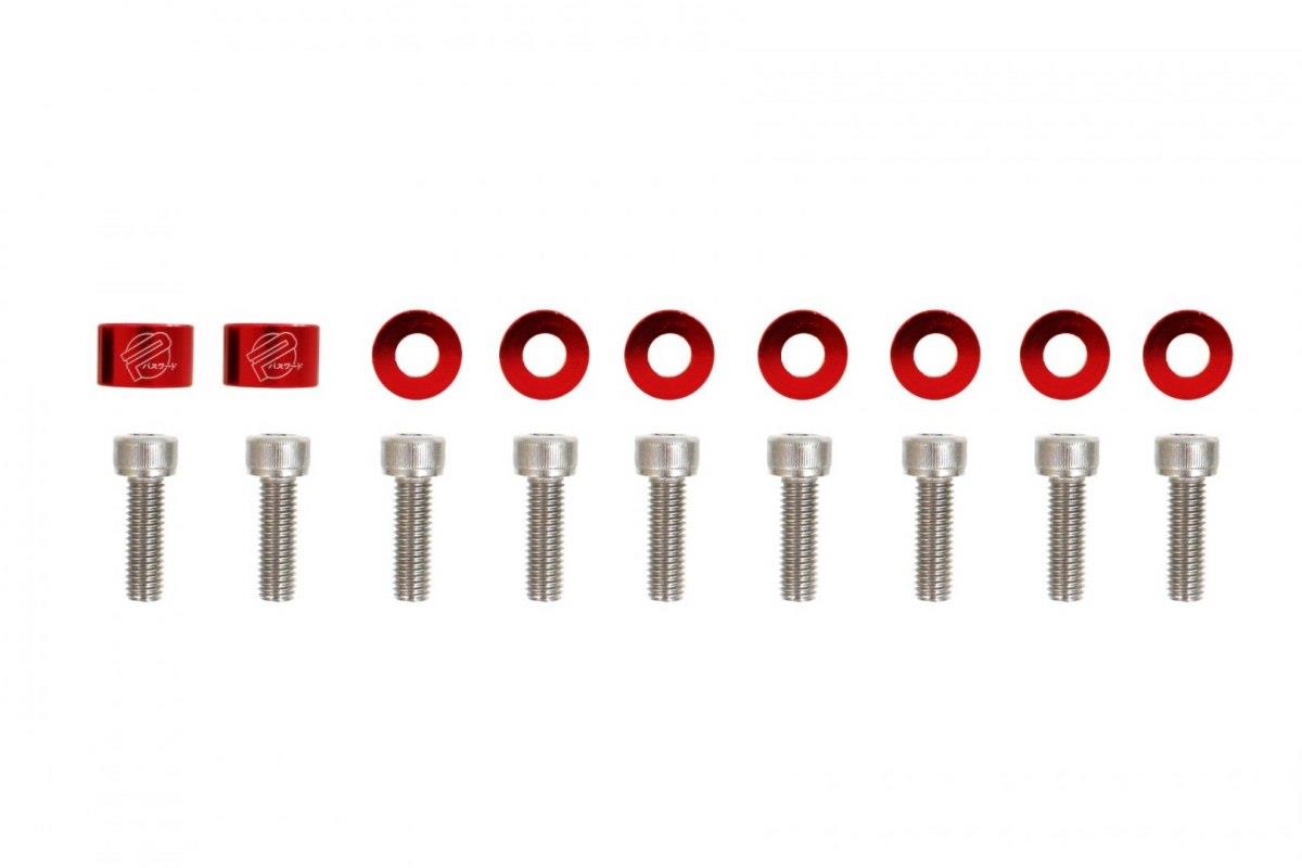 Decorative screws M8x1.25 25mm JDM Red