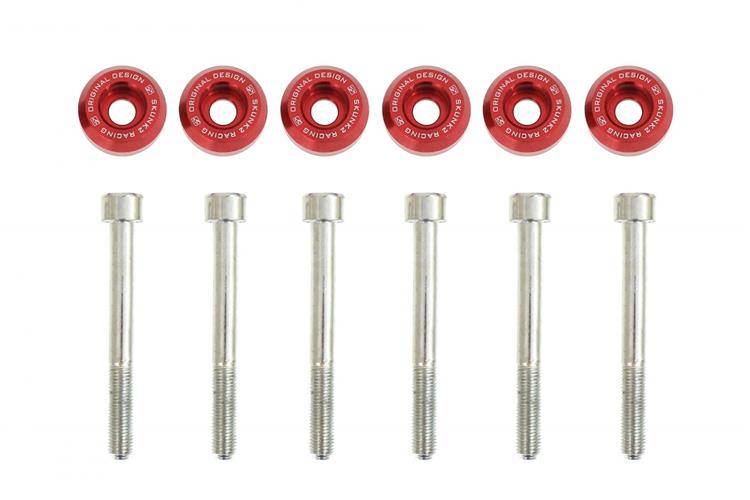 Lower Rear Control Arms Washers Civic Red